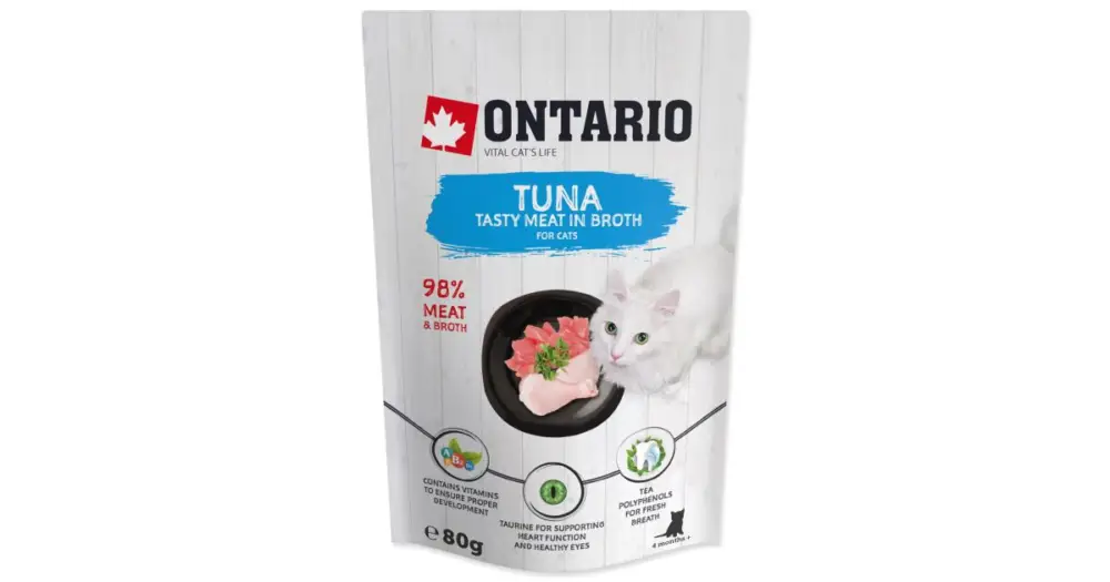 Finální Výprodej Kapsička ONTARIO Cat Tuna in Broth 80g