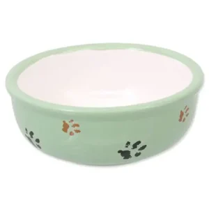 Přímo Od Výrobce Miska MAGIC CAT keramická kočicí tlapka zelená 13 cm 0,33l