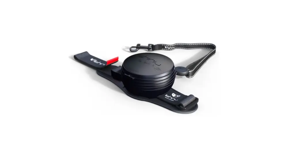 Sleva Lishinu3 vodítko Bungee černé velikost M (8-12kg)
