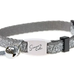 Horká Nabídka Karlie Simon's Cat Obojek šedý pro kočky 20-30 CM X 10 MM