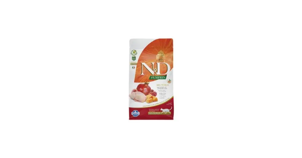 Tovární Cena N&D Pumpkin CAT Neutered Quail & Pomegranate 300g