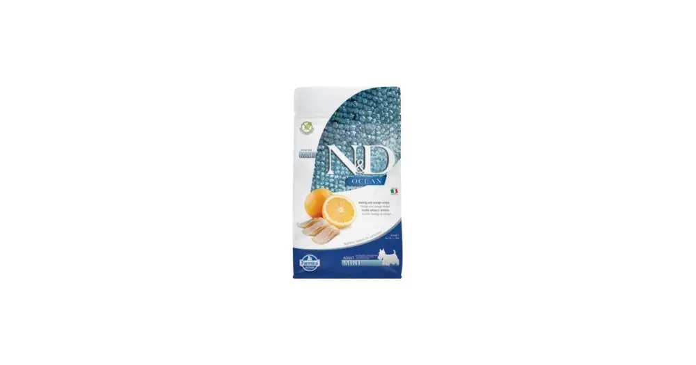 Odeslání Ihned N&D OCEAN DOG Adult Mini Herring & Orange 800g