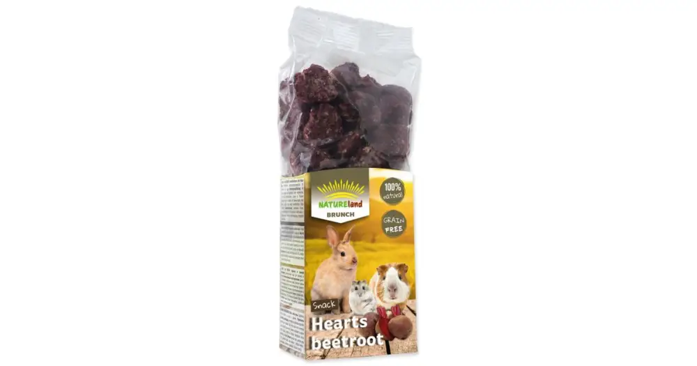 NATURE LAND Brunch srdíčka s červenou řepou 150g Rychlé Dodání