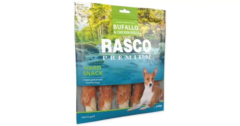 RASCO Premium tyčinka bůvolí obalená kuřecím masem 500g Sleva