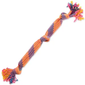 Speciální Cena DOG FANTASY Přetahovadlo barevné se zvukem vzor 2, 3 knoty - 53 cm 1ks