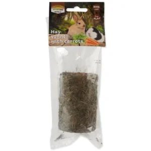 Akční Nabídka NATURE LAND Nibble Tunel ze sena plněný mrkví 125g