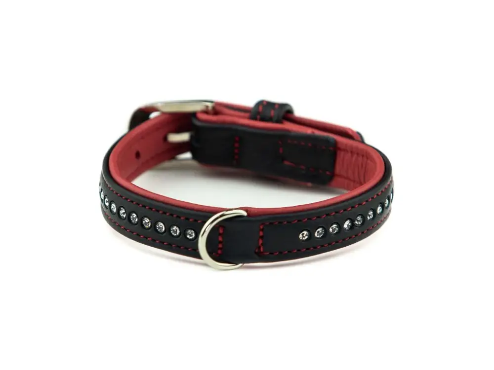 Nobby Pacific Deluxe obojek se Swarovski krystaly XS 27cm červená Nová Kolekce