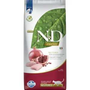 Originální N&D PRIME CAT Neutered Chicken&Pomegranate 10kg