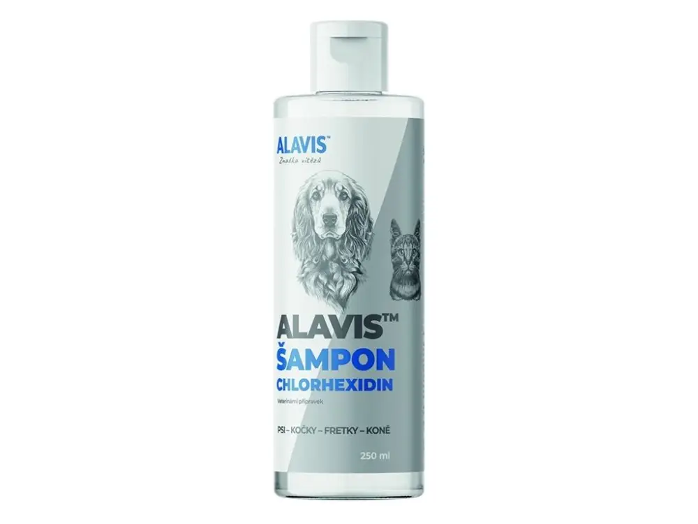 Sezónní Sleva ALAVIS Šampon Chlorhexidin 250 ml