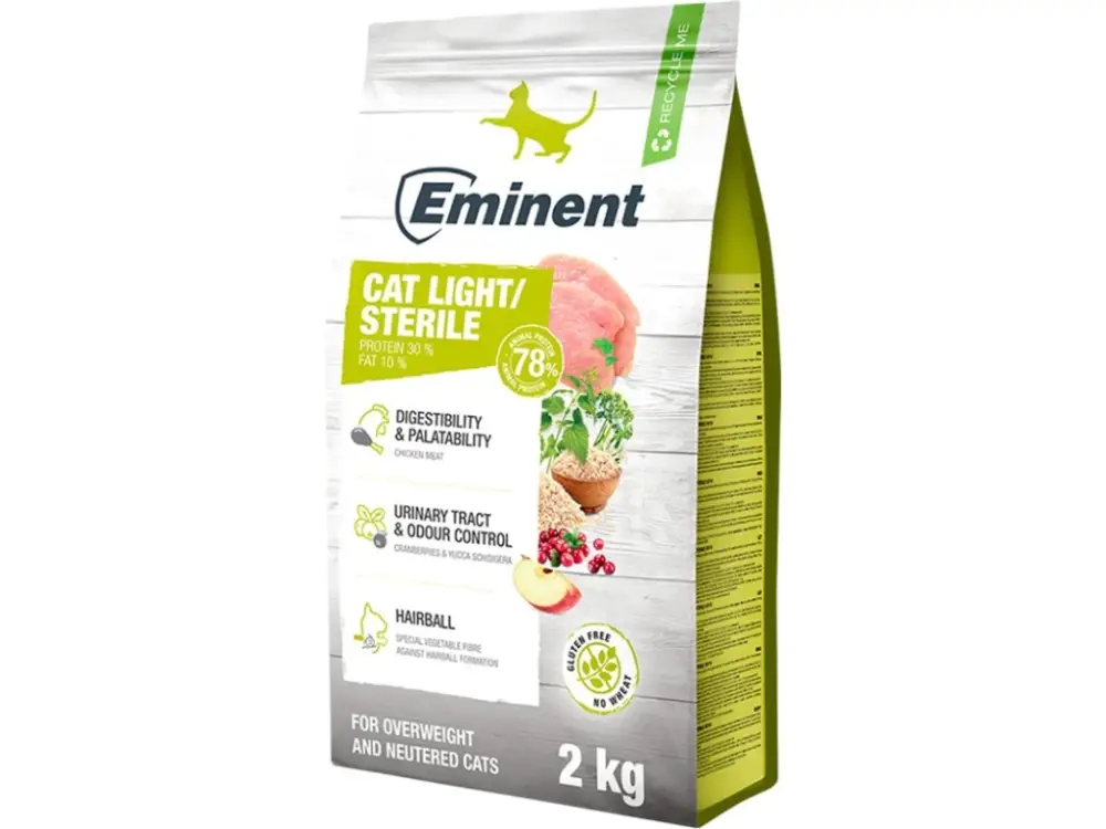 Eminent Cat Light & Sterile 2kg Cenově Výhodný