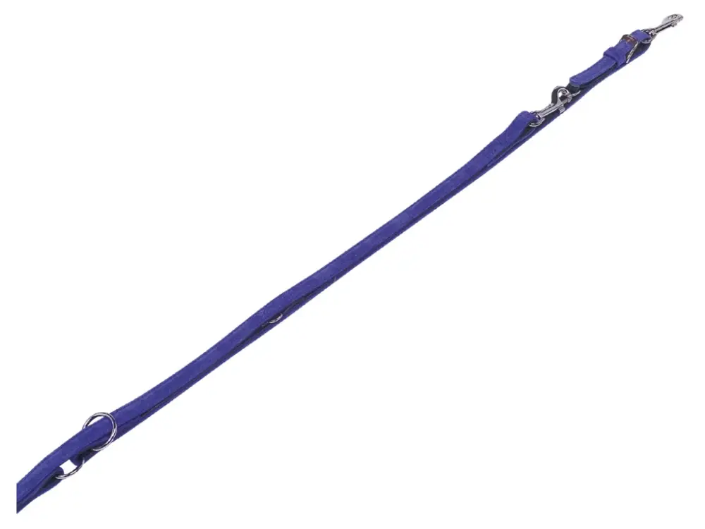 Zlevněný Nobby VELOURS vodítko ze semišové kůže L-XL 2 m fialová