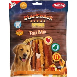 Autentický Nobby StarSnack BBQ Top Mix pamlsky 375g