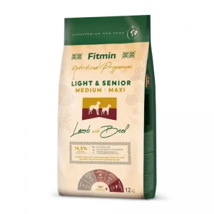 Nová Kolekce Fitmin Dog Medium Maxi Light Senior Lamb With Beef 12 kg