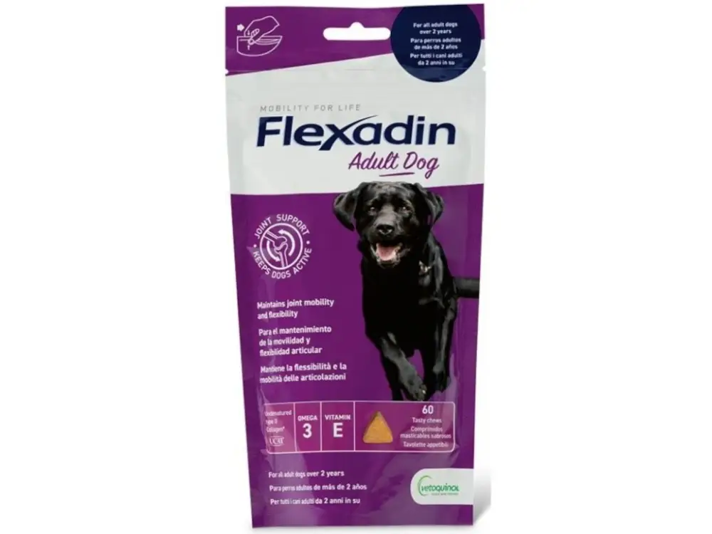 Vetoquinol Flexadin Adult Dog žvýkací 60 tbl Cenově Výhodný