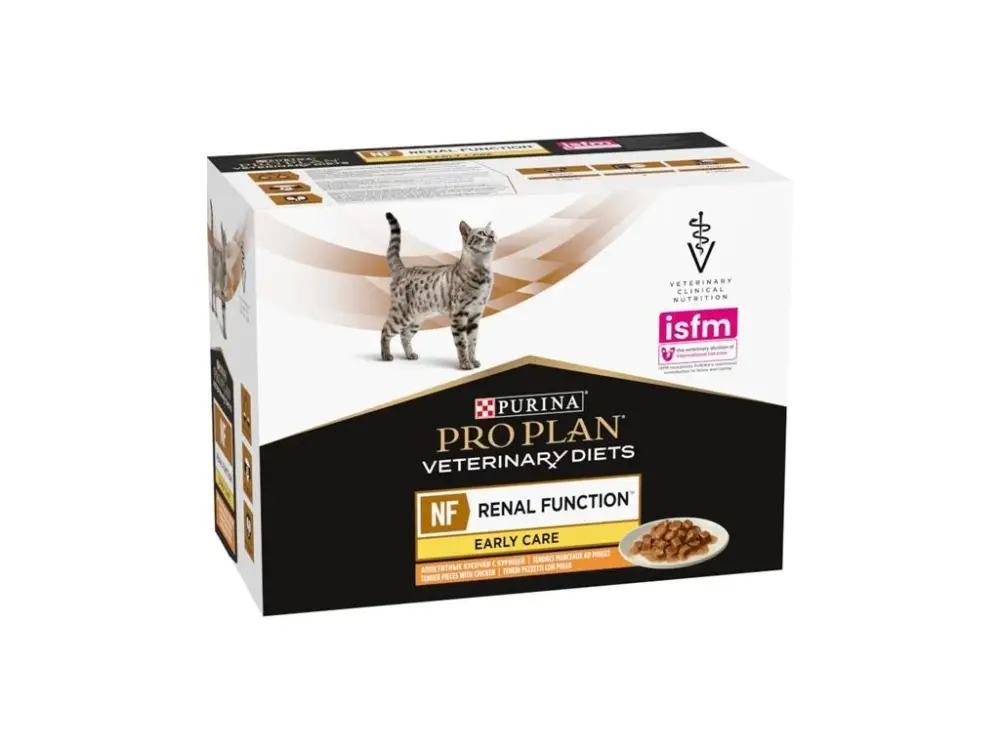 Značkový Purina PRO PLAN Veterinary Diets Feline NF Renal Early Care Chicken 10x85g