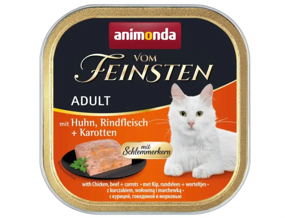 Animonda Adult s náplní pro labužníky kuřecí, hovězí maso a mrkev 100g Tovární Cena