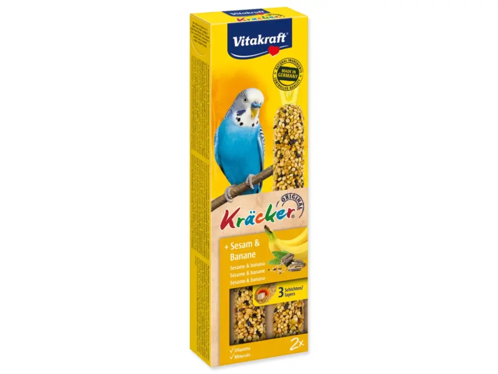 Vitakraft Kracker Sittich Banana 2 ks Nová Kolekce