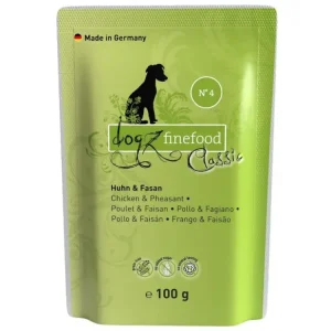 Kapsička Dogz Finefood No.4 s kuřecím a bažantím masem 100 g Sezónní Sleva