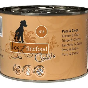 Konzerva Dogz Finefood No.8 s krůtím a kozím masem 200 g Objednat Nyní