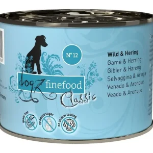Odeslání Ihned Konzerva Dogz Finefood No.12 se zvěřinou a sleděm 200g