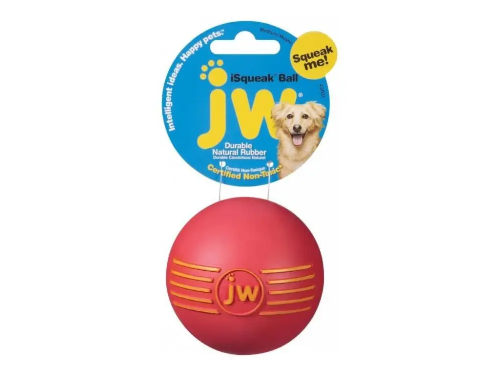 JW Pískací míček Isqueak Ball Medium Nejlepší Volba
