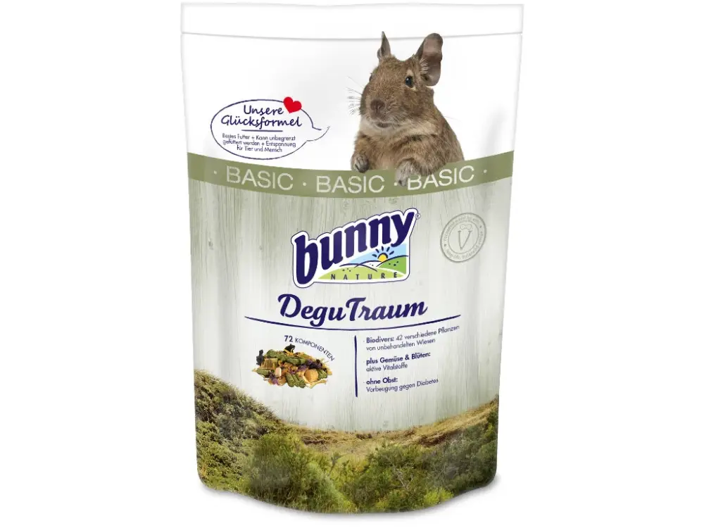 Autentický Bunny Nature krmivo pro osmáky degu Basic 3,2 kg