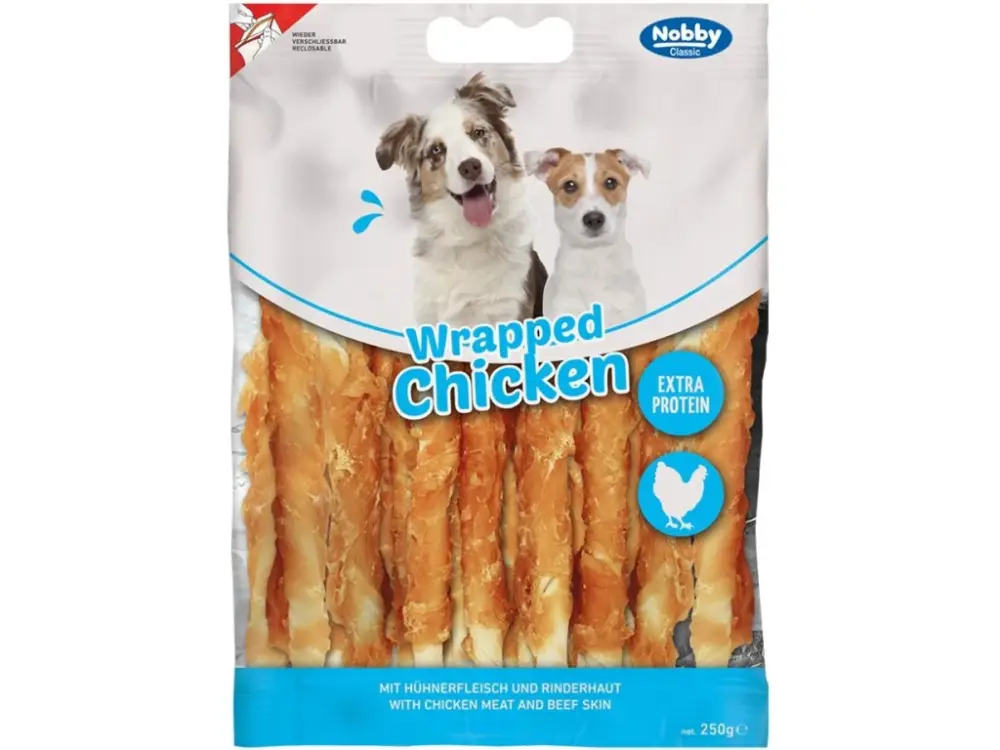Finální Výprodej Nobby Classic pamlsky Hovězí tyčky obalené kuřetem 250g