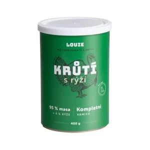 Dokud Zásoby Vydrží Louie konz. pro psy krůtí s rýží 400 g