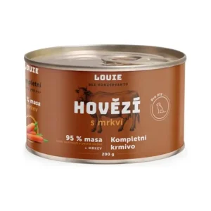 Akční Nabídka Louie konz. pro psy hovězí s mrkví 200 g