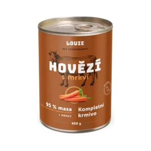 Kup Teď Louie konz. pro psy hovězí s mrkví 400 g