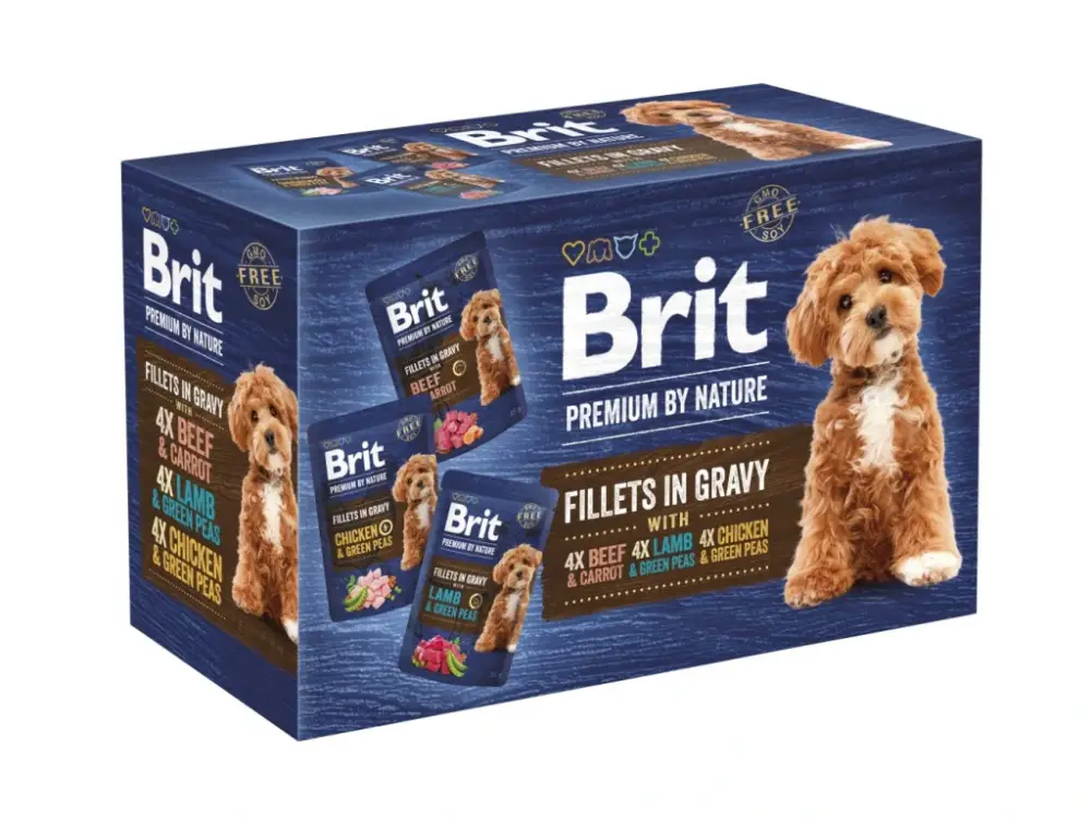 Brit Premium Dog kapsička Fillets Gravy Multipack 1020g Ihned K Objednání