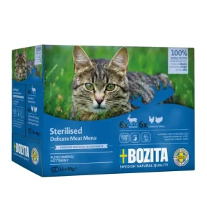 Bozita Cat Sterilised Multipack kapsičky kousky masa v omáčce 12x85g Výhodná Nabídka