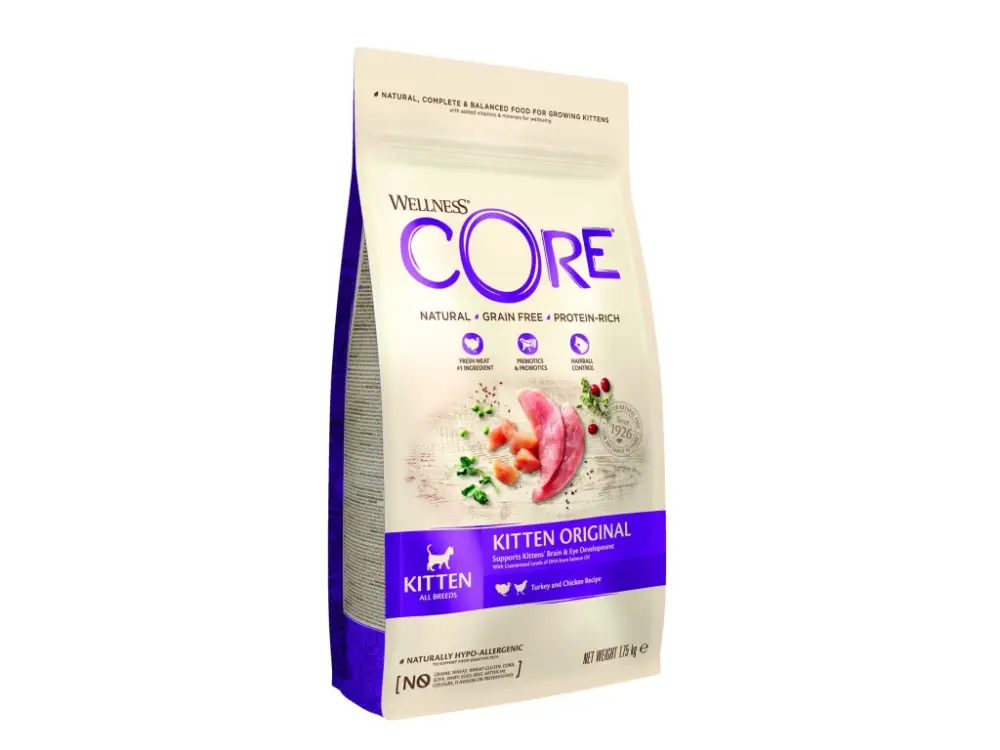 Levný Wellness Core Cat Original Kitten All Breeds krůta a kuře 1,75kg