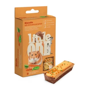 Levný Little One piškoty s mrkví a špenátem 5x7g