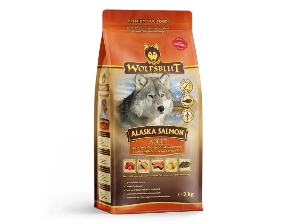 Značkový Wolfsblut Dog Adult Alaska Salmon 2kg