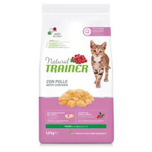 Nejlepší Volba TRAINER Natural Cat Young kuřecí 1,5kg