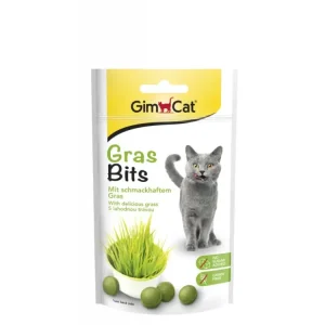 Gimcat GRAS BITS tabletky s kočičí trávou 40g Akční Nabídka