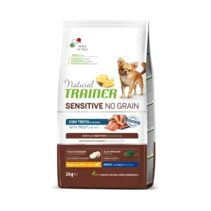 Novinka Trainer Natural Sensitive dog NO GRAIN MINI pstruh 2kg