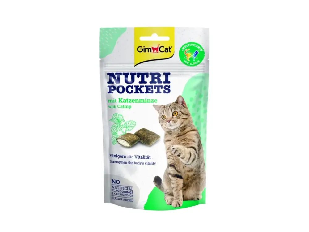 Originální Gimcat Nutri Pockets s catnipem 60 g