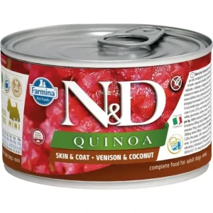 Kup Teď N&D QUINOA Dog konz. Venison & Coconut Mini 140 g