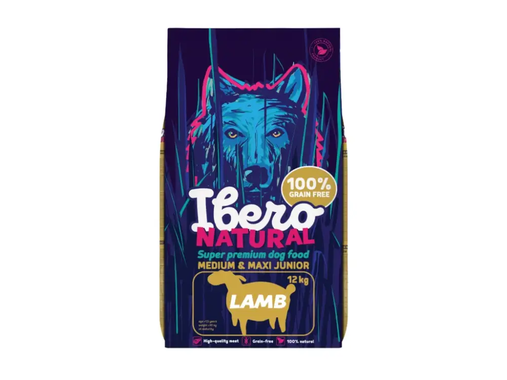 Akční Cena Ibero Grain-free Dog Medium & Maxi Junior Lamb - 12kg