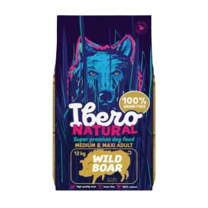 Vysoce Kvalitní Ibero Grain-free Dog Medium & Maxi Adult Wild Boar - 12kg