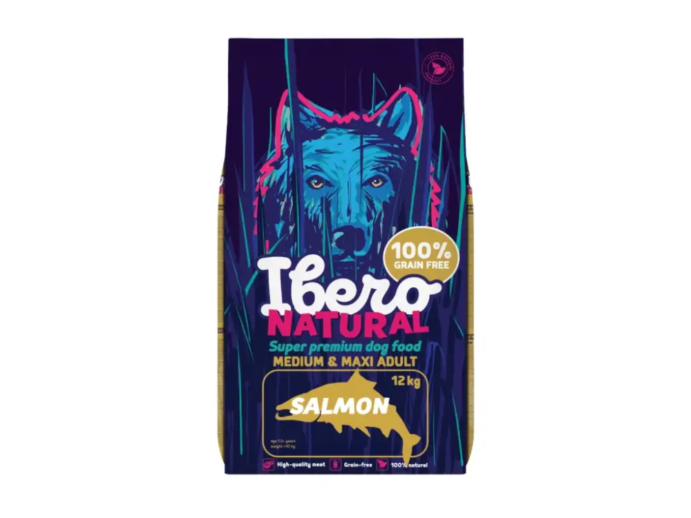 Ibero Grain-free Dog Medium & Maxi Adult Salmon - 12kg Ověřený