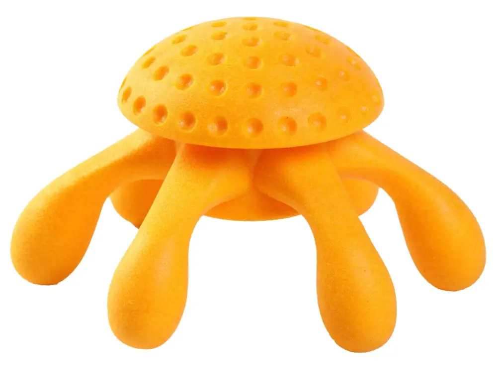 Hit Sezóny Hračka pes OCTOPUS MINI plov. z TPR oranžová Kiwi