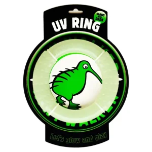 Hračka pes GLOW RING MAXI plov.a létající z TPR Kiwi Přímo Od Výrobce
