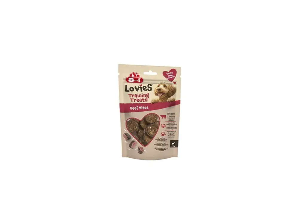 Pochoutka 8in1 Lovies Training Treats Beef Bites 90g Časově Omezené