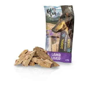 Cenová Bomba KIDDOG SUPER PREMIUM 100% jehněčí játra sušená mrazem 50 g