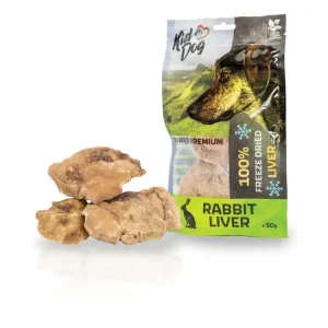 KIDDOG SUPER PREMIUM 100% králičí játra v celku sušená mrazem 50 g Rychlé Dodání