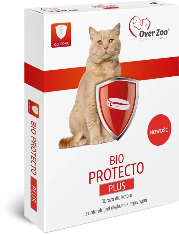 Rychlé Dodání OVER ZOO BIO PROTECTO Plus obojek pro kočky 35cm