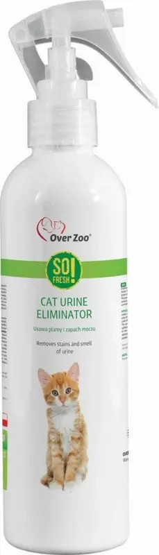 OVER ZOO Tak čerstvé! ELIMINÁTOR MOCI KOČEK Odstraňuje skvrny od moči a zápach 250ml Koupit Online